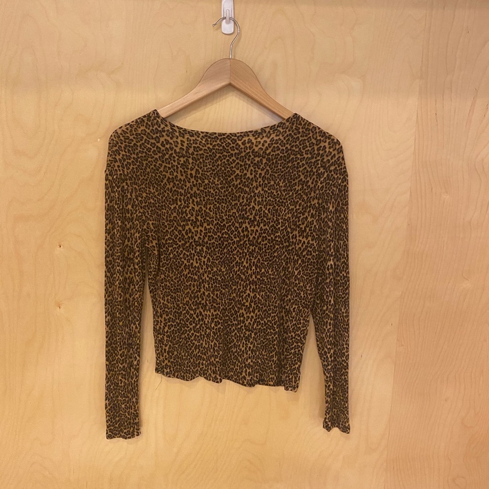 90s cheetah print top